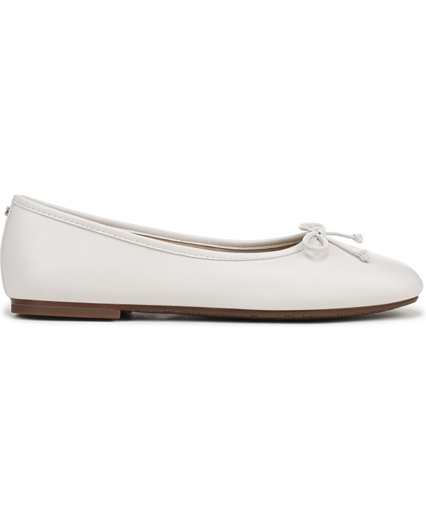 Женские балетки Sam Edelman Alie Ballerina Slip-On Ballet Flats, цвет: Яркий белый кожаный — фото 2