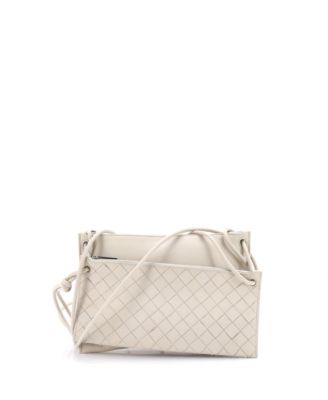 Double Pouch Crossbody Bag Intrecciato Nappa