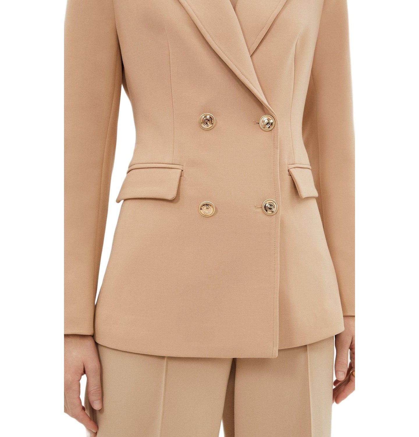 Женский пиджак Karen Millen Tailored Doubled Breasted Blazer, цвет: Верблюжий — фото 2