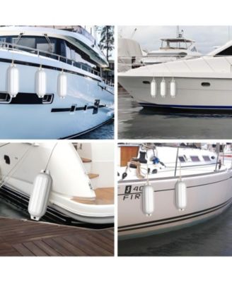 4 Ribbed Marine 8.5" x 27"  Boat Fender Vinyl Bumper