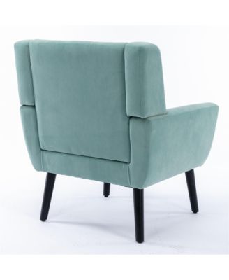 Modern Soft Velvet Accent Chair Dining Chair Bedroom Chair With Legs