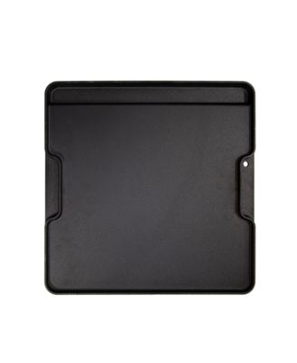 Pre-Seasoned Double Sided Cast Iron Griddle with Built in Grease Trap