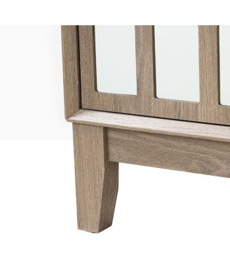 Sideboard Buffet, Mid Century Modern Storage Cabinet with Doors & Shelves