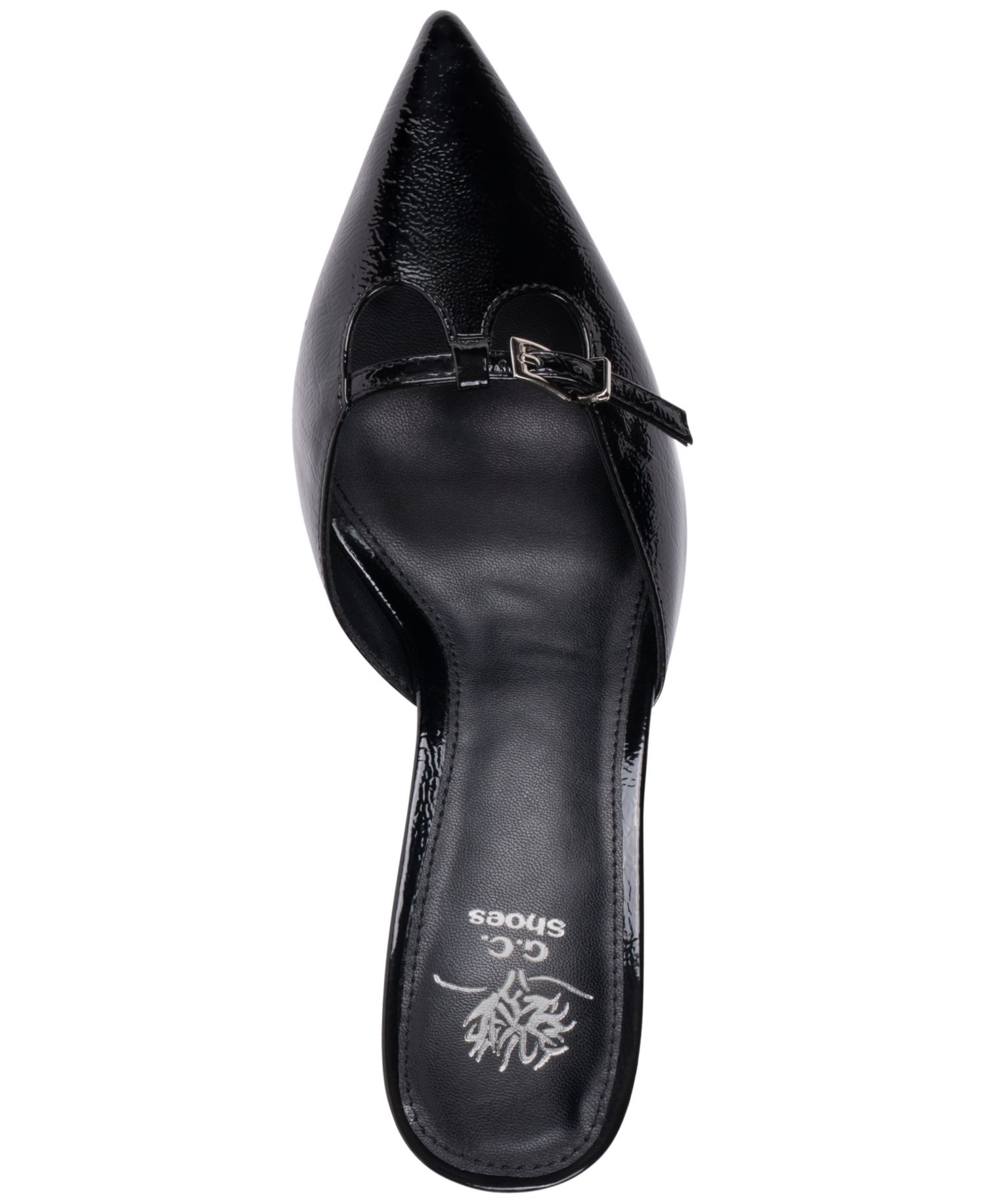 Womens Simone Kitten Heel Mule Pumps