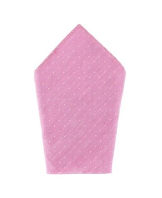 Men's Churchill Chambray 12-Inch Polka Dot Linen Blend Pocket Square