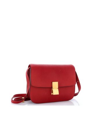 Medium Classic Box Bag Grainy Leather