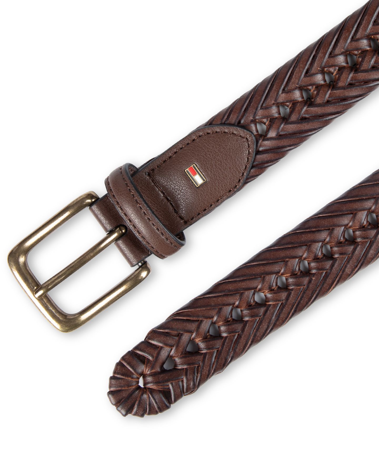 Ремень Tommy Hilfiger Classic Buckle Dress Belt для мальчиков, цвет: Коричневый — фото 5