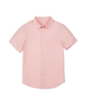 Men's Hope and Henry Organic Short Sleeve Seersucker Shirt