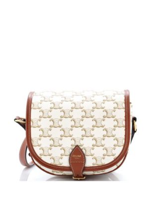 Medium Folco Bag Triomphe Coated Canvas