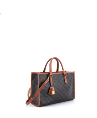 Mini Horizontal Cabas Tote Triomphe Coated Canvas