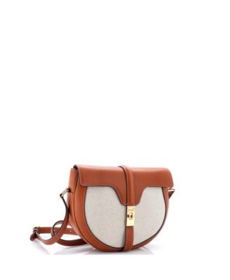 Medium Besace 16 Bag Canvas and Leather