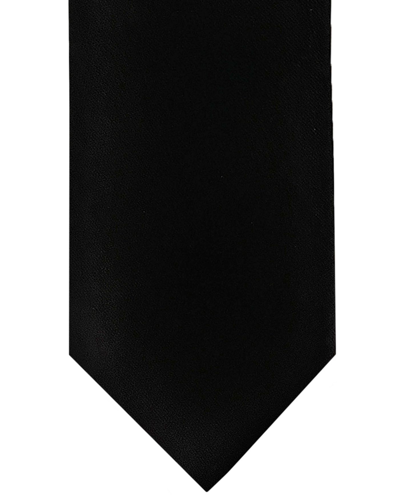Мужской однотонный галстук Van Heusen из мягкой ткани, цвет: Чёрный — фото 2