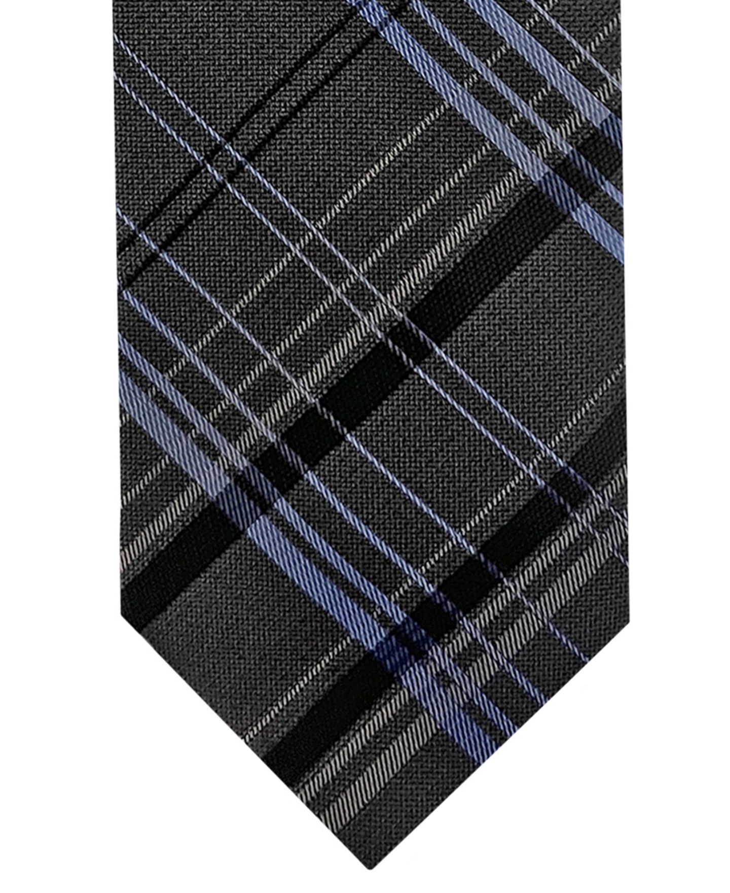 Мужской галстук Steve Harvey Van Heusen в клетку, цвет: Чёрный — фото 2