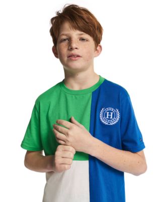 Boys' 8-20 Tri-Block Short-Sleeve T-Shirt