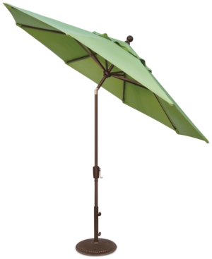 Outdoor Bronze 9' Push Button Tilt Umbrella