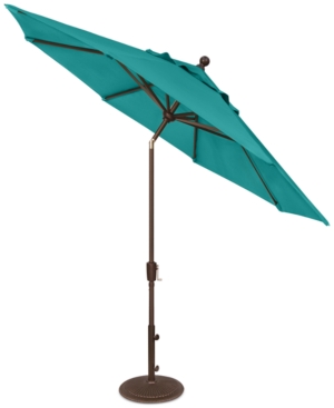 Outdoor Bronze 9' Push Button Tilt Umbrella
