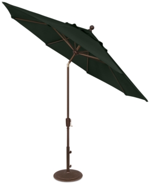 Outdoor Bronze 9' Push Button Tilt Umbrella