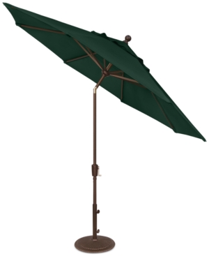 Outdoor Bronze 9' Push Button Tilt Umbrella