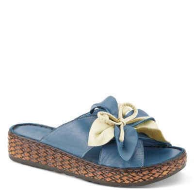 Hilary Women's Platform Slide with Leather Upper