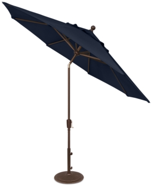 Outdoor Bronze 9' Push Button Tilt Umbrella