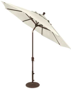 Outdoor Bronze 9' Push Button Tilt Umbrella