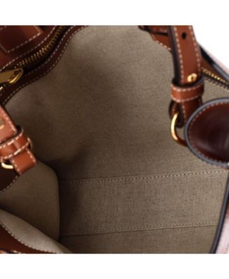 Small Vertical Cabas Tote Printed Canvas and Leather