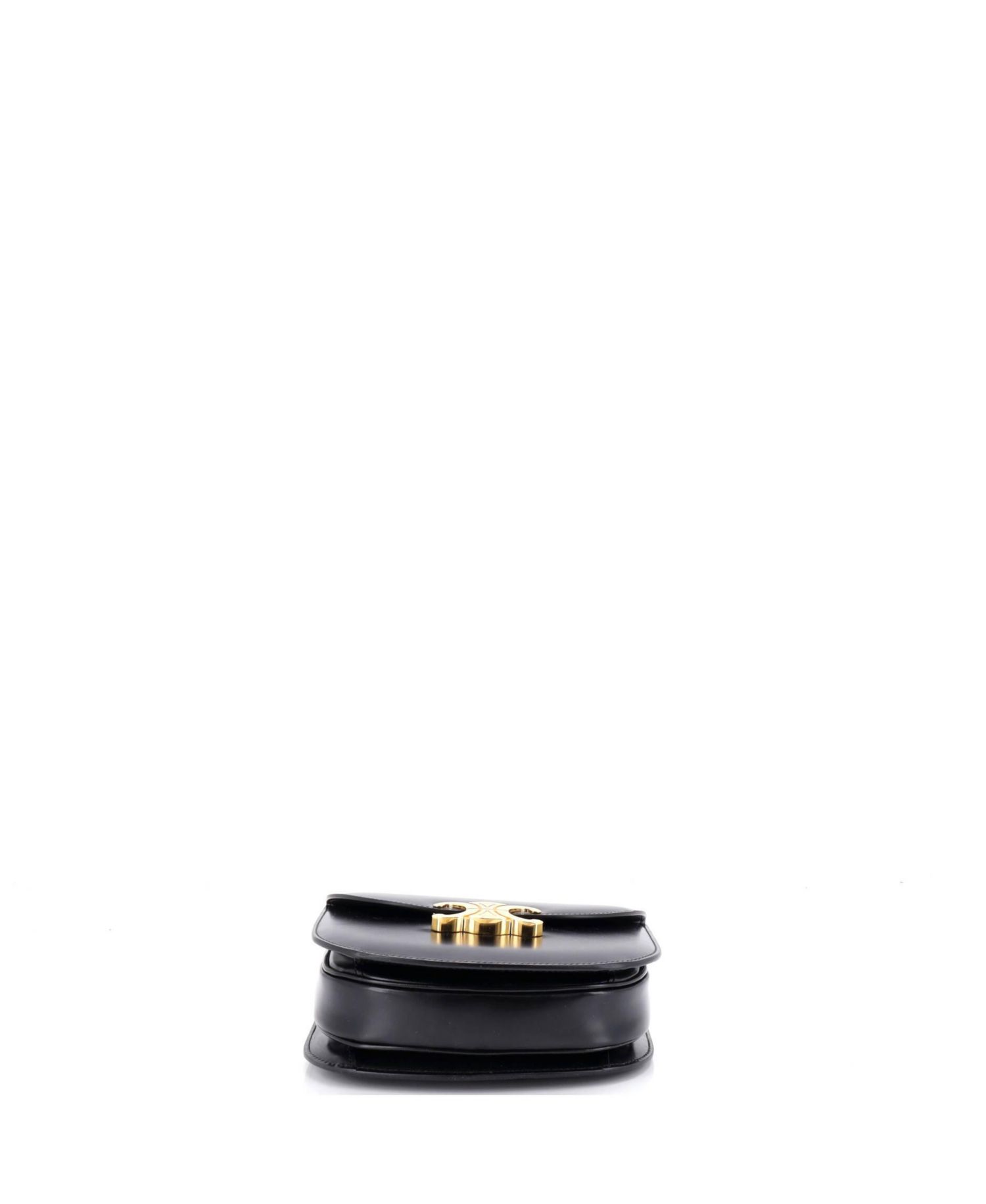 Triomphe Besace Clea Chain Flap Bag Leather