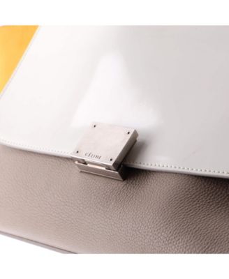 Small Trapeze Bag Leather with Patent