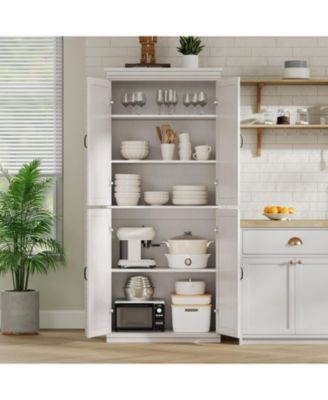 Pantry Cabinet, Freestanding Kitchen Pantry Storage Cabinet,70 in Cupboard, Tall Storage Cabinet with Doors and Adjustable Shelves