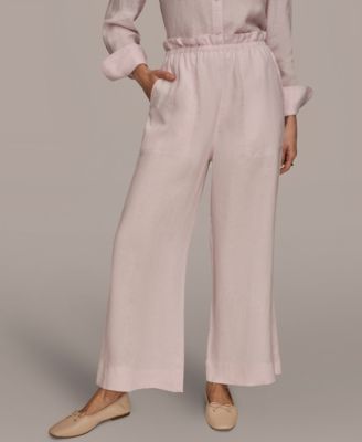Women's High-Rise Relaxed Linen Pants