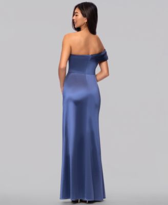 macy's off the shoulder dress juniors Juniors' & Teen Off the Shoulder Formal Dresses