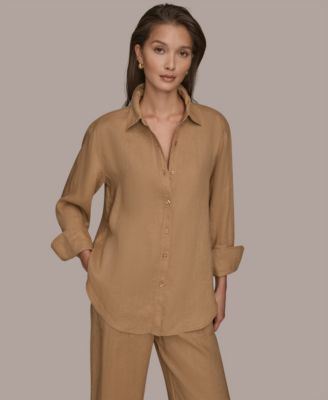 Women's Long-Sleeve Button-Front Shirt