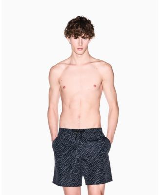 Men's Logo Print Swim Trunk