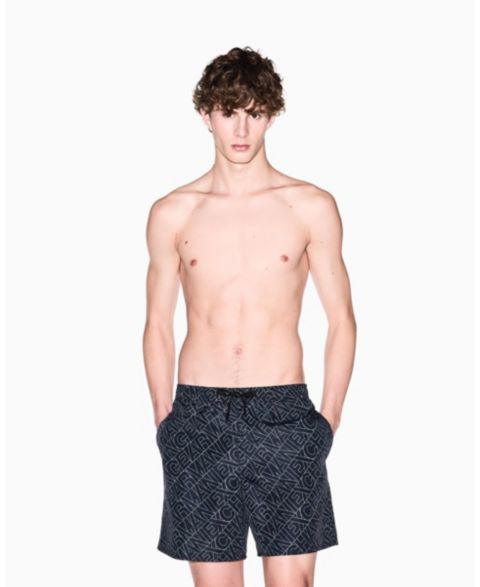 Плавки для мужчин, с логотипом — A|X Armani Exchange, цвет: Чёрный