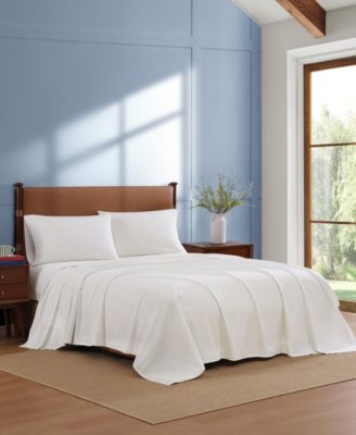 Printed 200-Thread Count Cotton Percale 4-Pc. Sheet Set, Full
