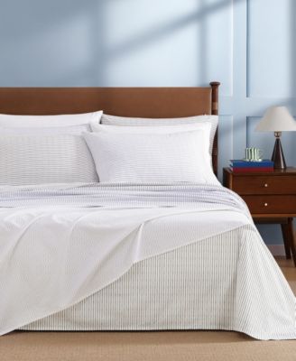 Printed 200-Thread Count Cotton Percale 4-Pc. Sheet Set, Queen