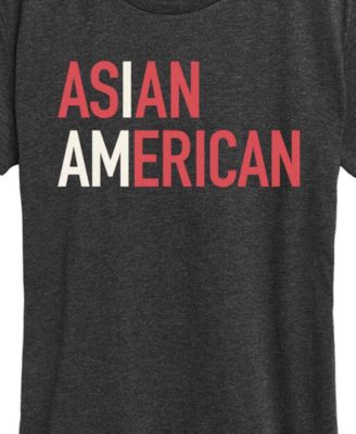 Plus Size Instant Message Am Asian American Graphic T-Shirt
