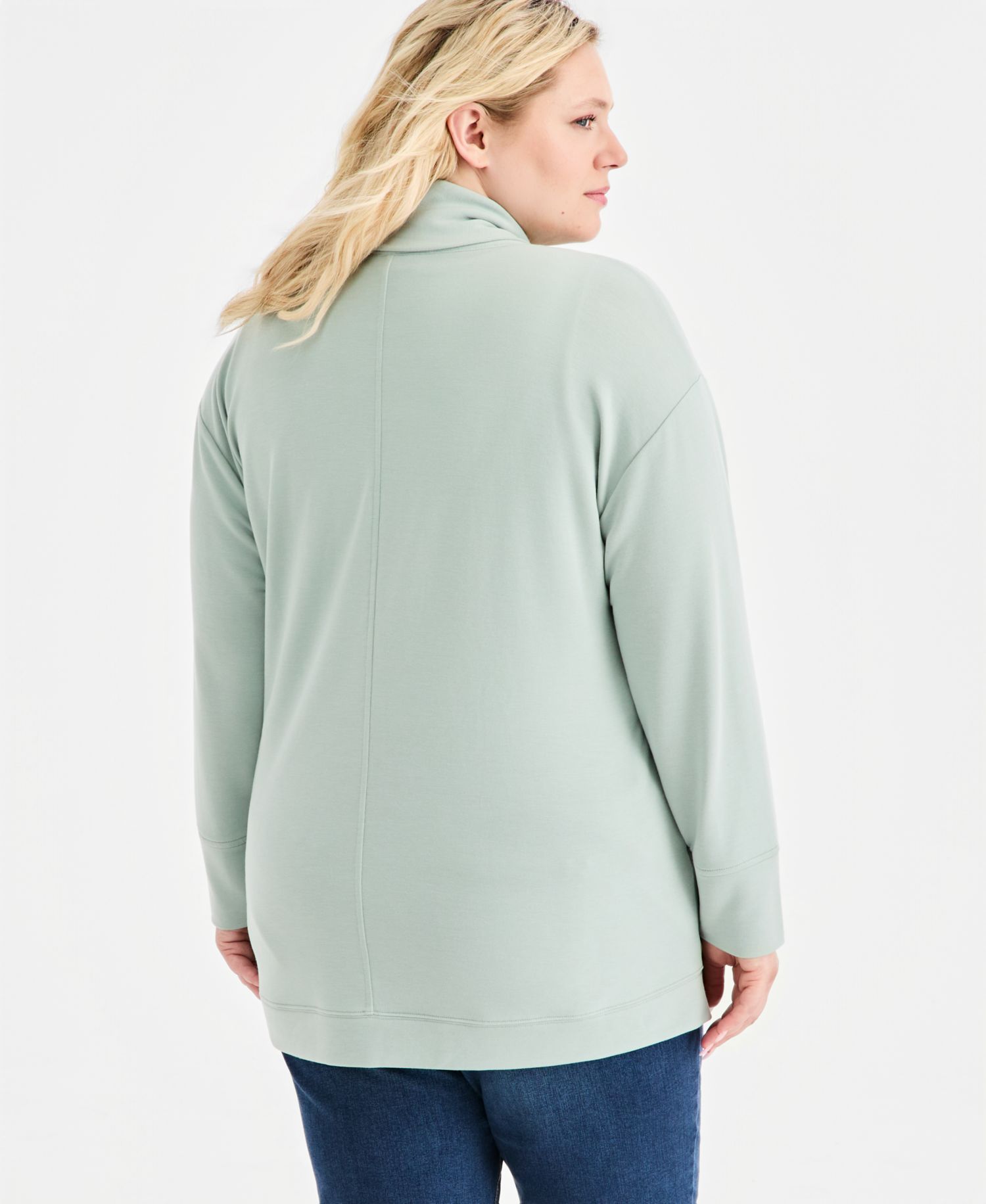 Plus Size LuxLounge French Terry Cardigan
