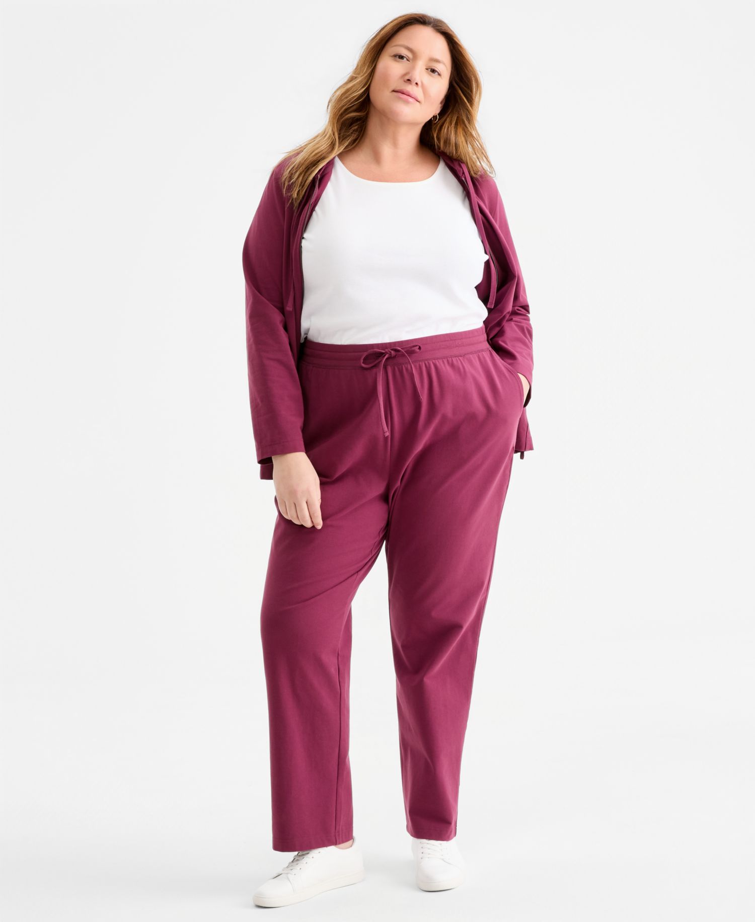 Petite Mid-Rise Pull-On Pants, Petite & Petite Short