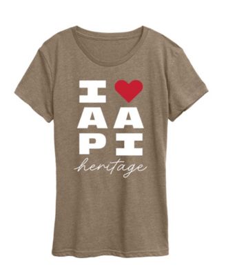Plus Size Instant Message Heart AAPI Heritage Graphic T-Shirt