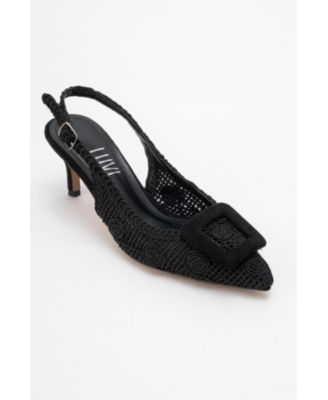 Women's Ensley Knitted Buckled Pointed Toe Pump