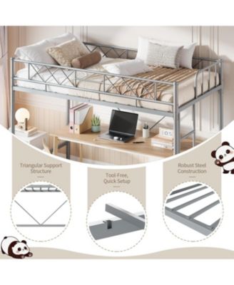 Twin XL Velvet Upholstered Bed Frame with Headboard, Platform Bed with Wood Slats Support, No Box Spring, Noise Free