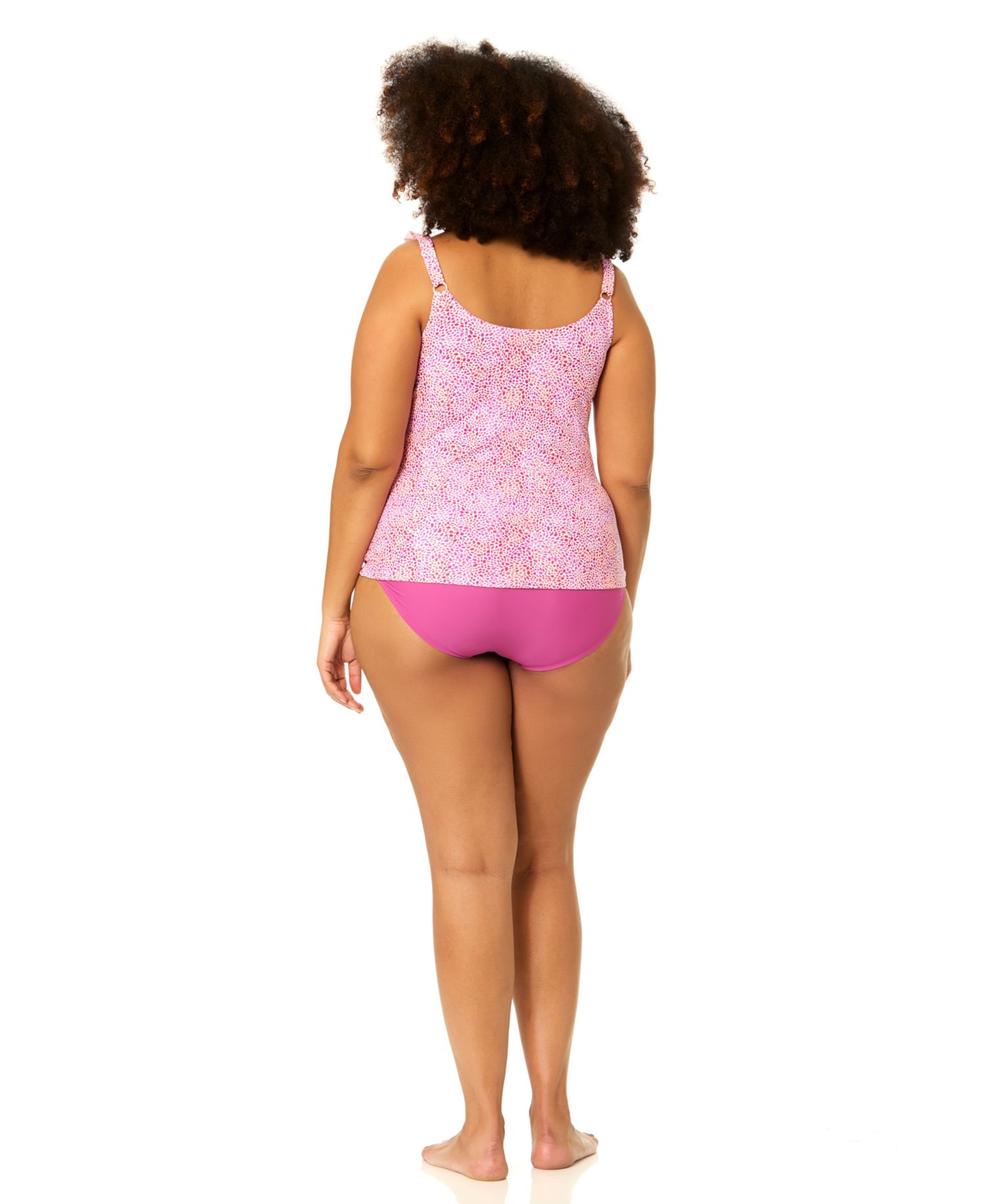 Plus Size Andressa V-Neck Swim Tankini Top and Bottoms