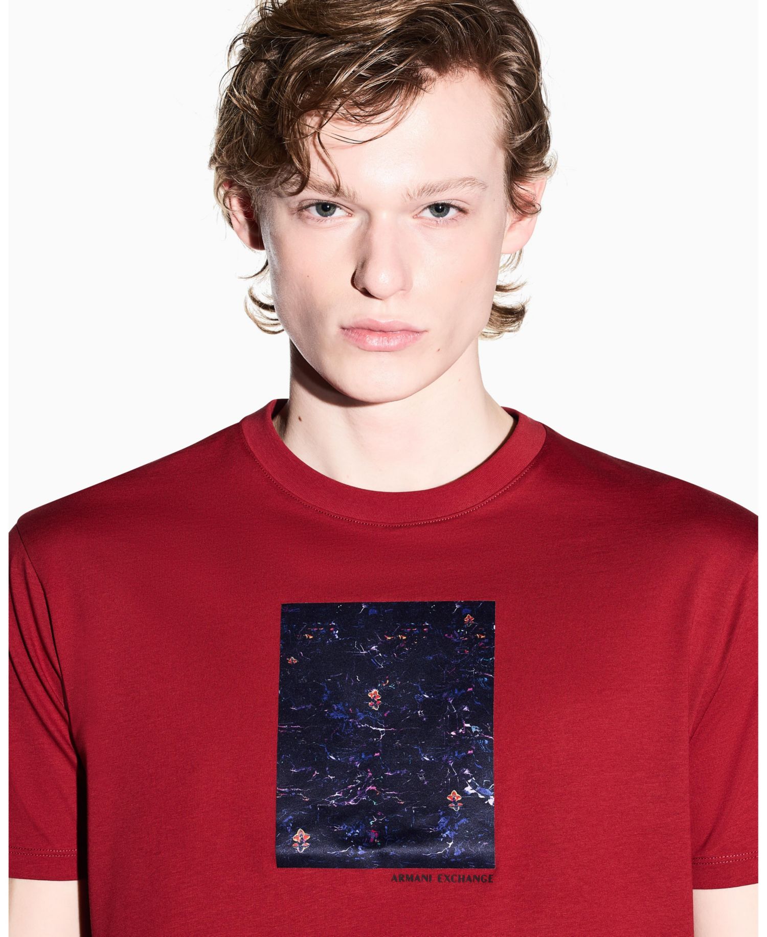 Men's Short Sleeve Floral Box T-Shirt