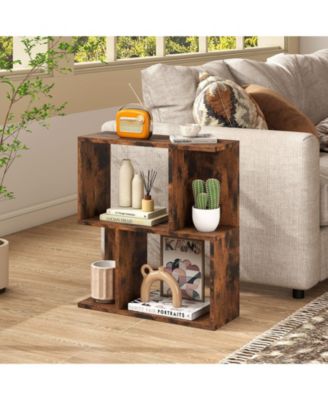 3 Tier Small Space Bookshelf with Display Shelf Organizer