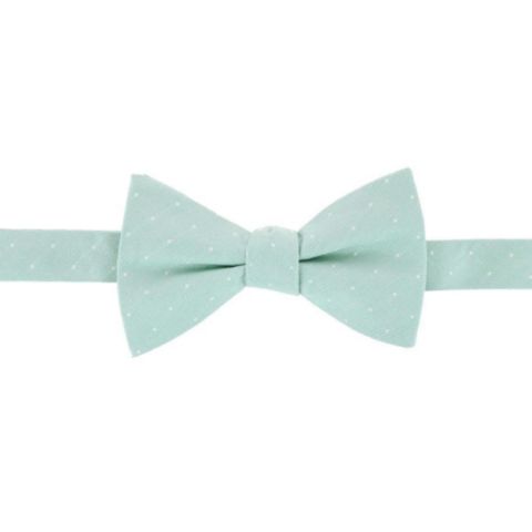 Мужские галстуки TRAFALGAR Churchill Chambray Polka Dot Linen Blend Bow Tie, цвет: Зелёный