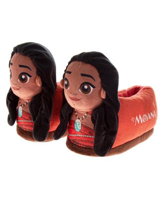 Toddler Moana Plush Slippers Soft Plush Cozy Warm Island Princess Comfort Fit NonSlip Sole (Toddler 5-10 / 11-1)