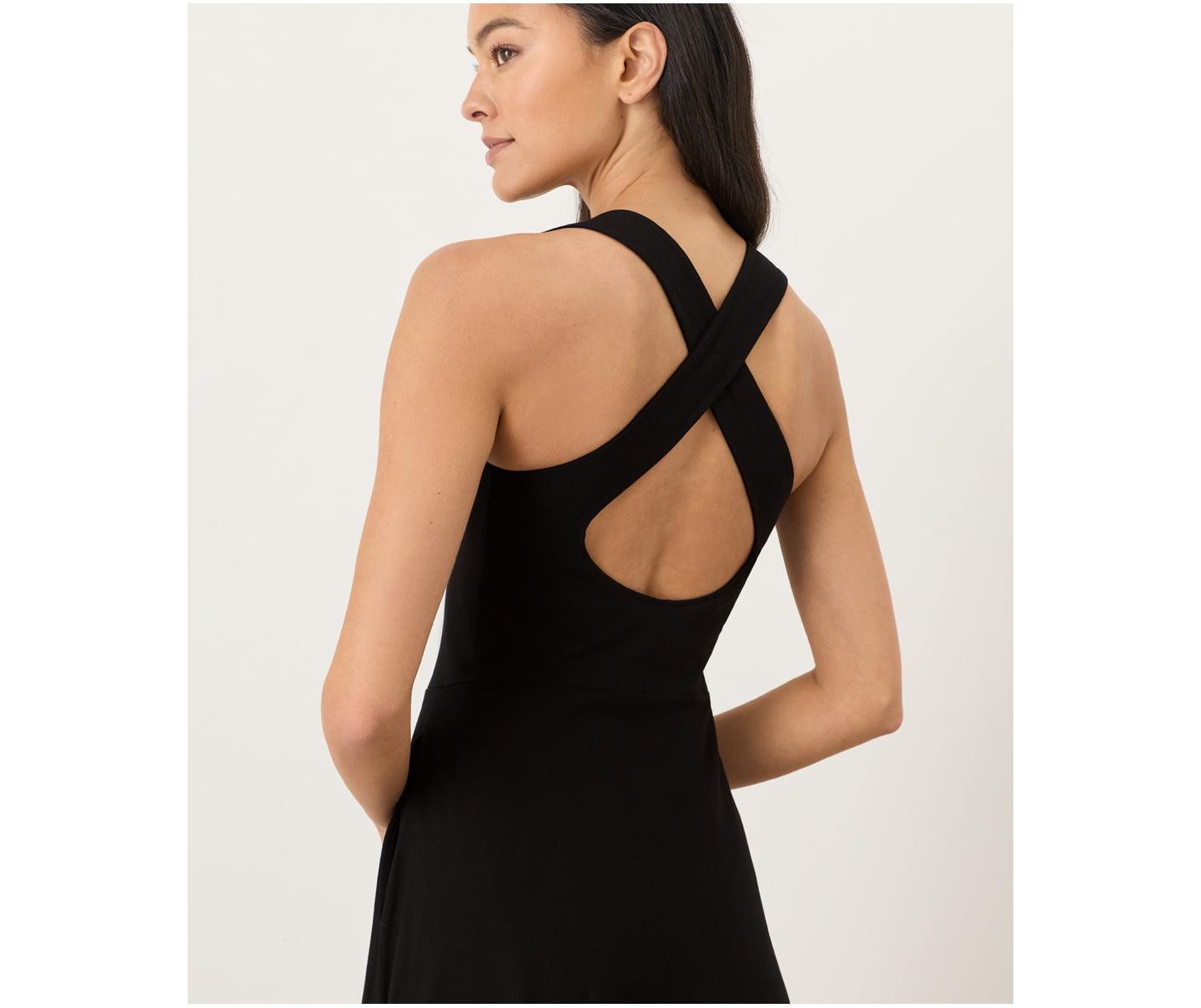Женское платье Pact Fit and Flare Open Back Maxi Dress Made with Organic Cotton, цвет: Чёрный — фото 5