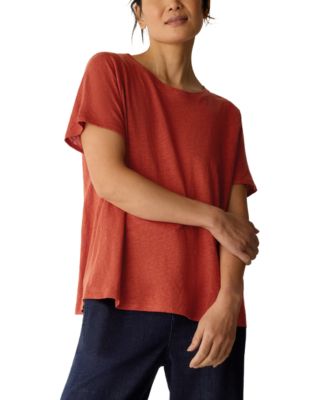 Women's Linen Jersey Crewneck T-Shirt