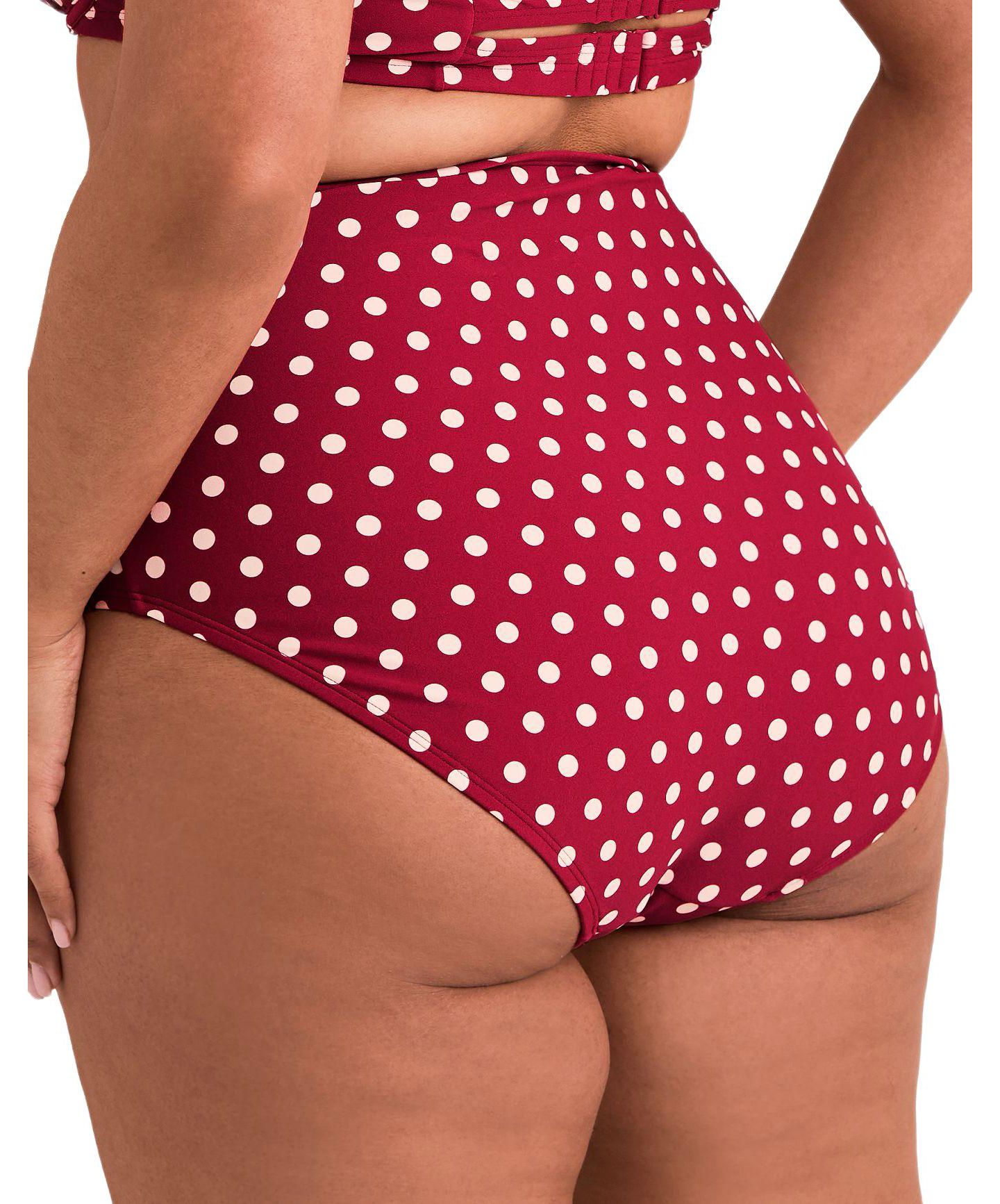 Низ бикини Swimwear, высокая посадка — Adore Me, цвет: Красный — фото 2